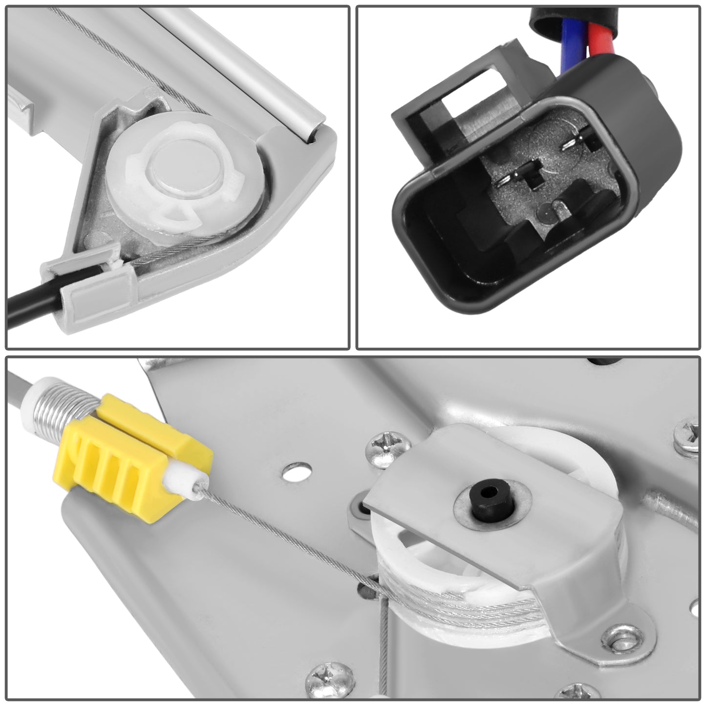 REGULADOR DE VENTANA WINDOW MOTORS & REGULATORS - CADILLAC DEVILLE 2000-2001 - METALLIC - BARE STEEL / PLASTIC