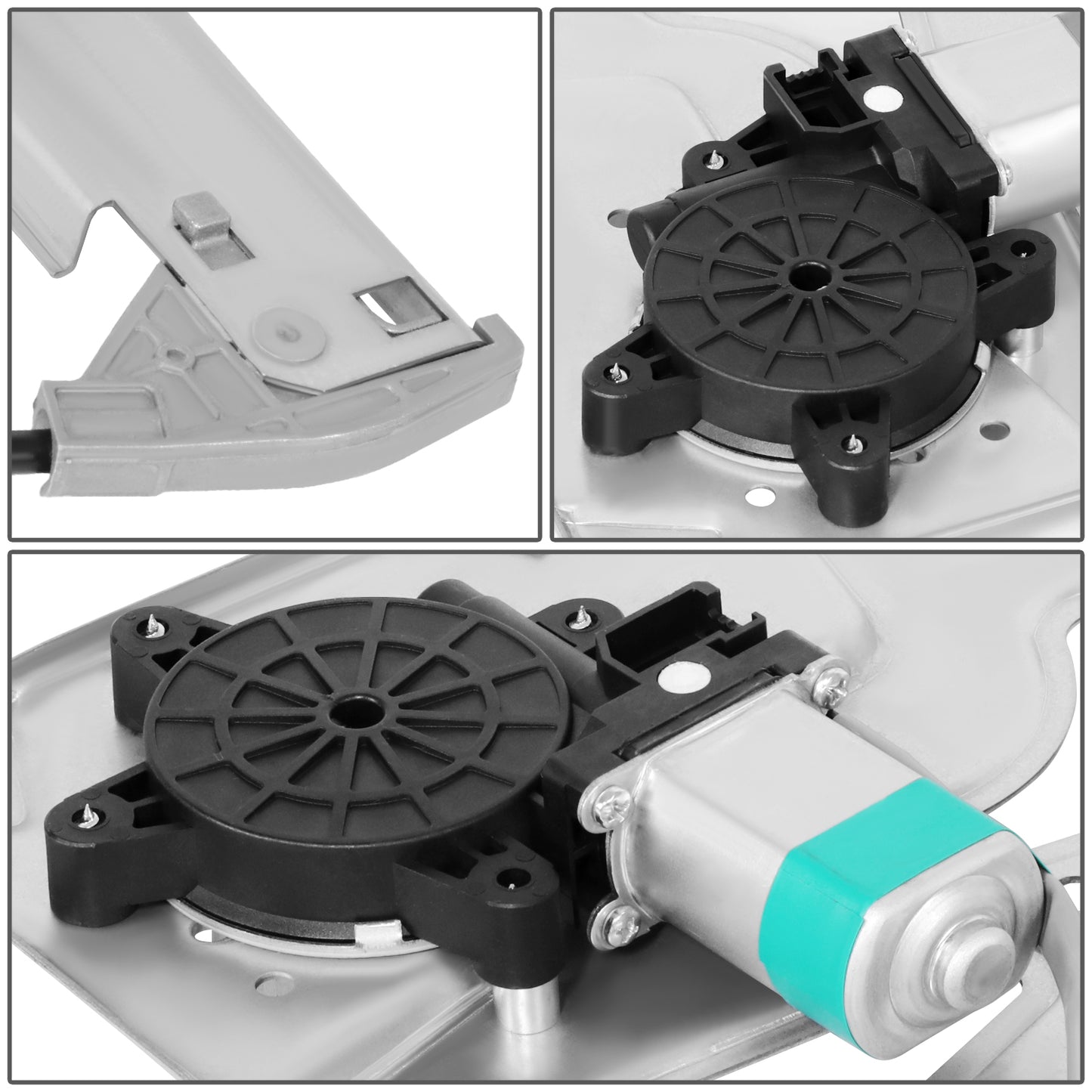 REGULADOR DE VENTANA WINDOW MOTORS & REGULATORS - CADILLAC DEVILLE 2000-2001 - METALLIC - BARE STEEL / PLASTIC