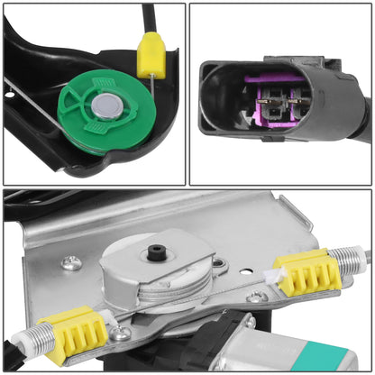 REGULADOR DE VENTANA WINDOW MOTORS & REGULATORS - FORD FOCUS 2000-2007 - LX, SE, ZX4, ZX5, ZXW - METALLIC - BARE STEEL / PLASTIC