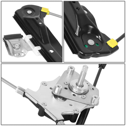 REGULADOR DE VENTANA WINDOW MOTORS & REGULATORS - FORD FOCUS 2000-2007 - MANUAL WINDOWS - METALLIC - BARE STEEL / PLASTIC