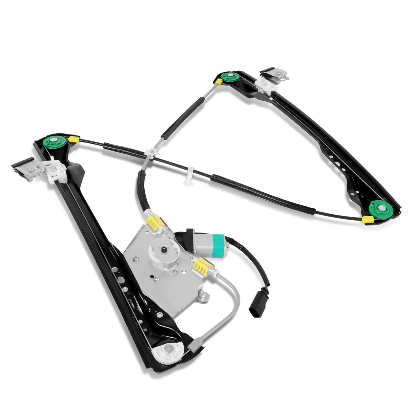 REGULADOR DE VENTANA WINDOW MOTORS & REGULATORS - FORD FOCUS 2000-2007 - 2DR HATCHBACK - METALLIC - BARE STEEL / PLASTIC