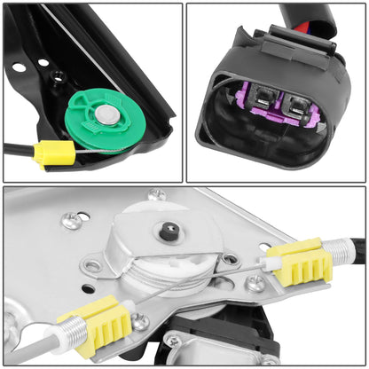 REGULADOR DE VENTANA WINDOW MOTORS & REGULATORS - FORD FOCUS 2000-2007 - 2DR HATCHBACK - METALLIC - BARE STEEL / PLASTIC