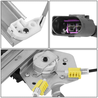 REGULADOR DE VENTANA WINDOW MOTORS & REGULATORS - FORD FOCUS 2000-2007 - SEDAN, WAGON, 4DR HATCHBACK - METALLIC - BARE STEEL / PLASTIC