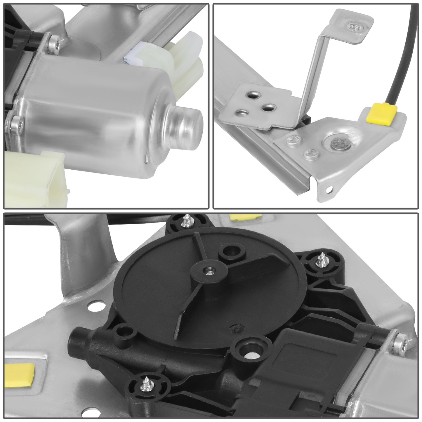 REGULADOR DE VENTANA WINDOW MOTORS & REGULATORS - FORD FOCUS 2012-2018 - WITH ANTI-PINCH - METALLIC - BARE STEEL / PLASTIC