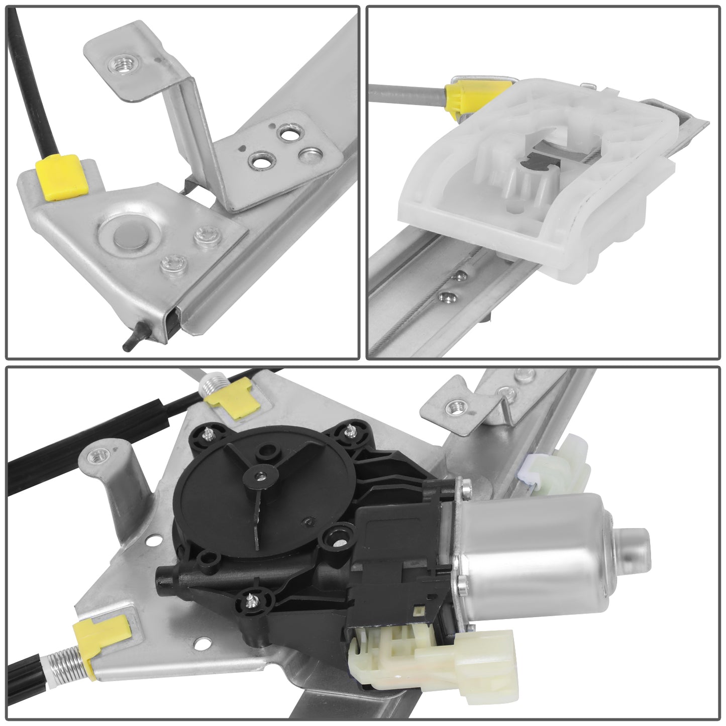 REGULADOR DE VENTANA WINDOW MOTORS & REGULATORS - FORD FOCUS 2012-2018 - WITHOUT ANTI-PINCH - METALLIC - BARE STEEL / PLASTIC