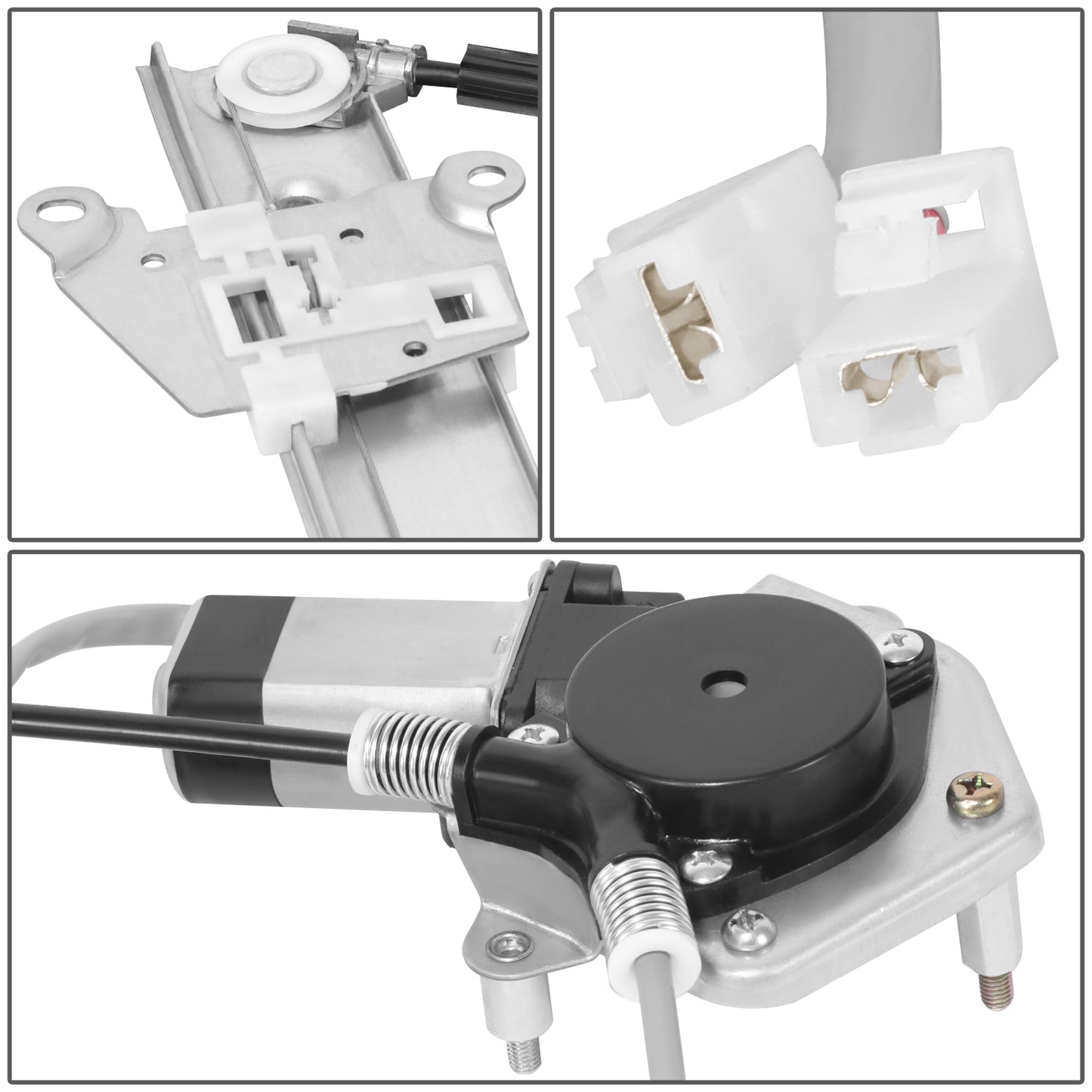 REGULADOR DE VENTANA WINDOW MOTORS & REGULATORS - FORD ESCAPE 2001-2007 / MERCURY MARINER 2005-2007 - METALLIC - BARE STEEL / PLASTIC