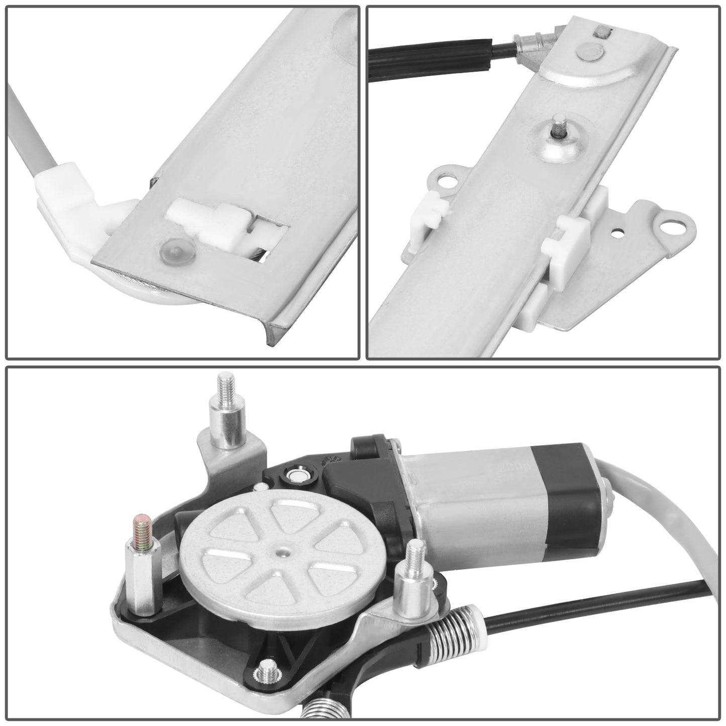 REGULADOR DE VENTANA WINDOW MOTORS & REGULATORS - FORD ESCAPE 2001-2007 / MERCURY MARINER 2005-2007 - METALLIC - BARE STEEL / PLASTIC