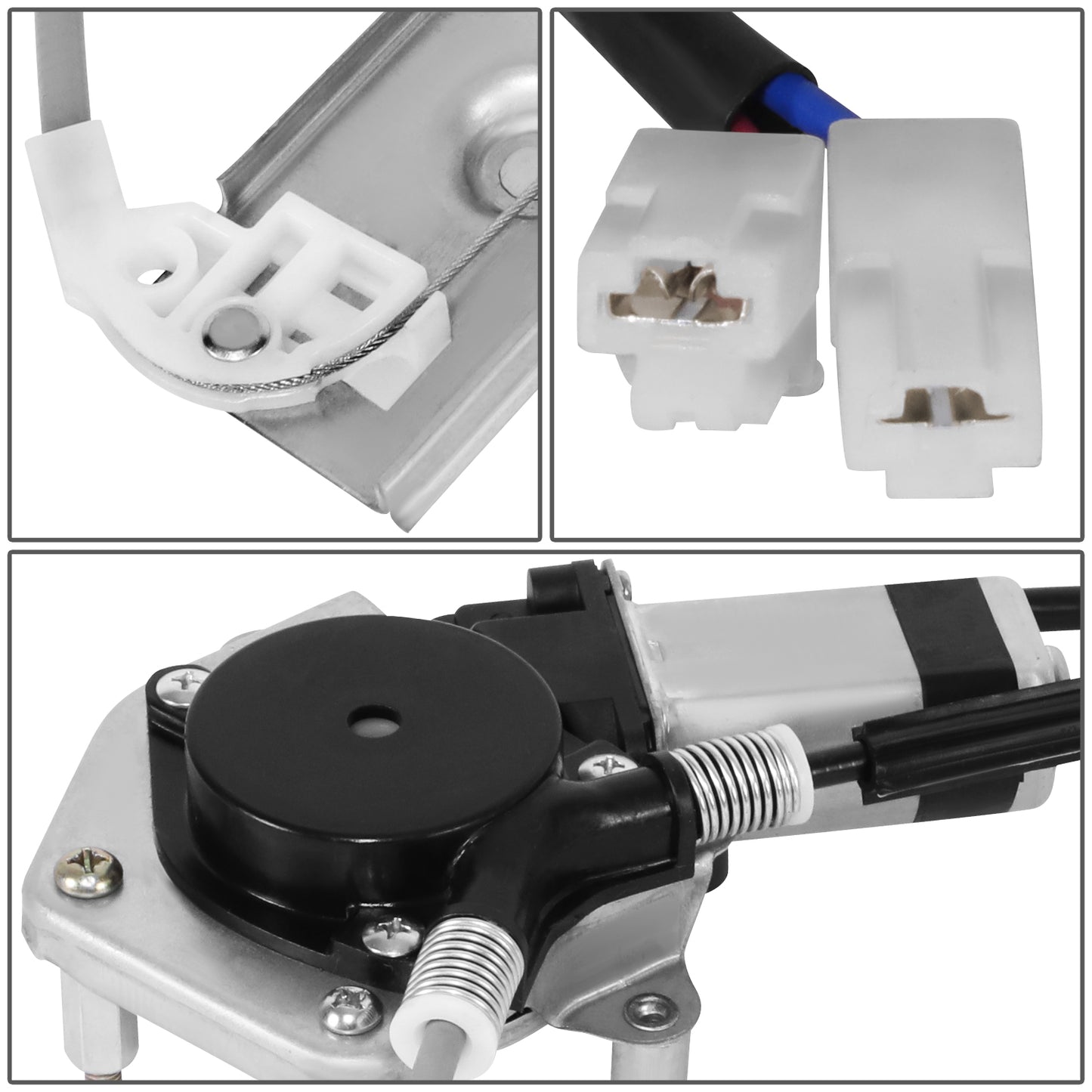 REGULADOR DE VENTANA WINDOW MOTORS & REGULATORS - FORD ESCAPE 2001-2007 / MERCURY MARINER 2005-2007 - METALLIC - BARE STEEL / PLASTIC