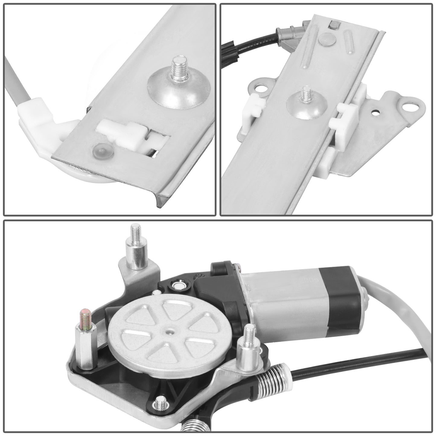 REGULADOR DE VENTANA WINDOW MOTORS & REGULATORS - FORD ESCAPE 2001-2007 / MERCURY MARINER 2005-2007 - METALLIC - BARE STEEL / PLASTIC