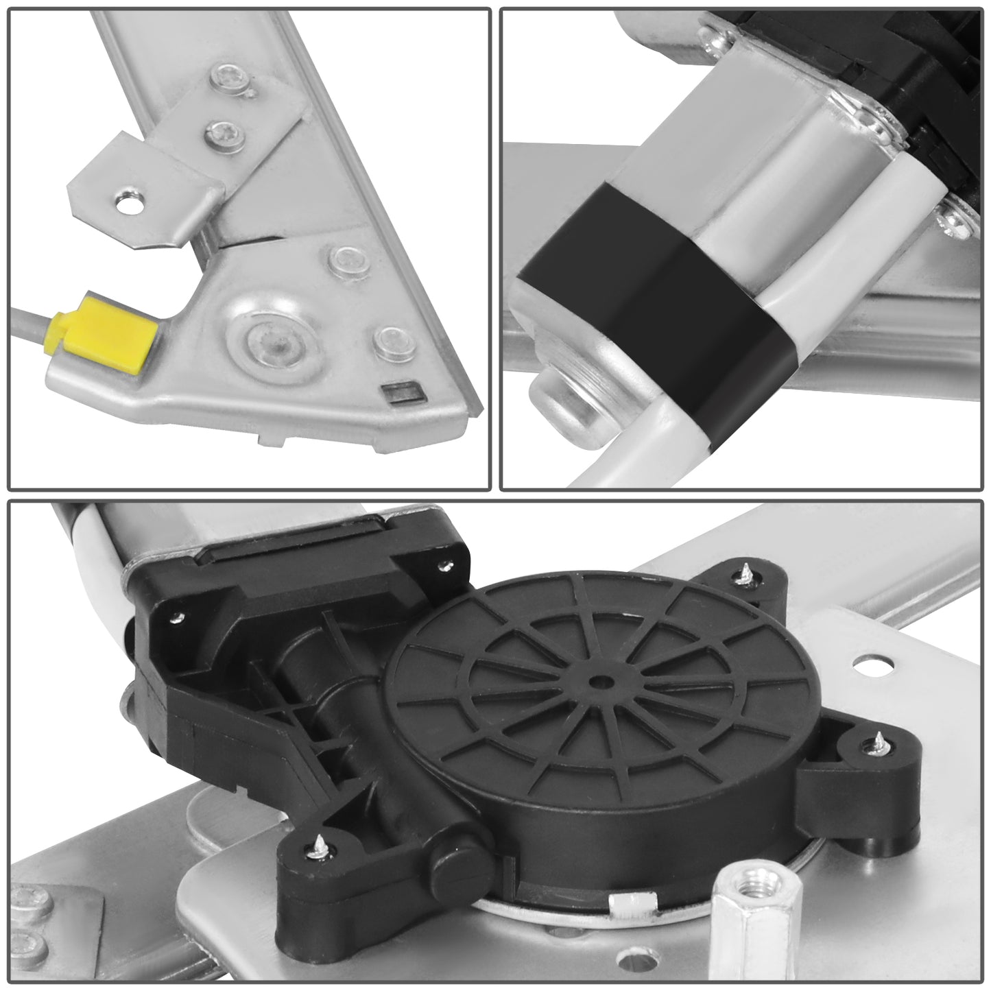 REGULADOR DE VENTANA WINDOW MOTORS & REGULATORS - FORD ESCAPE 2013-2019 - WITHOUT ANTI-PINCH - METALLIC - BARE STEEL / PLASTIC