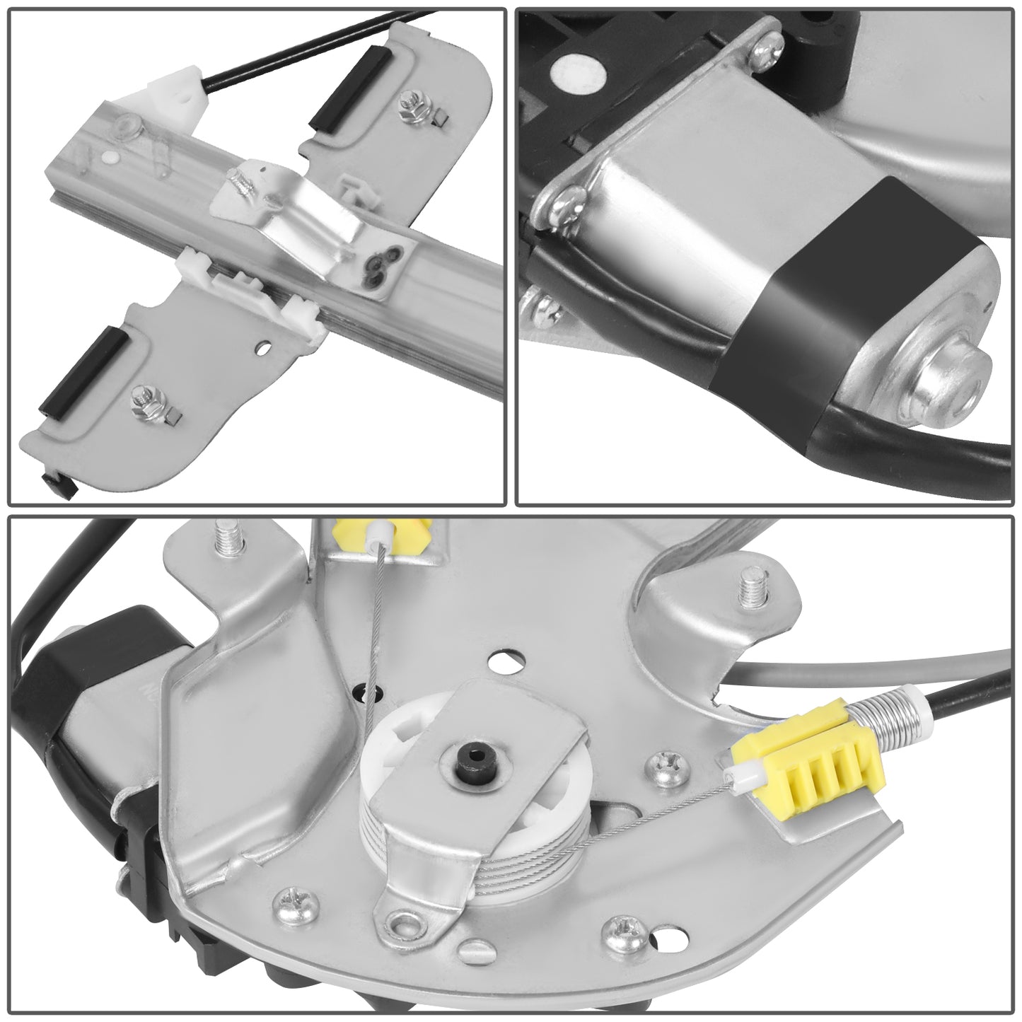 REGULADOR DE VENTANA WINDOW MOTORS & REGULATORS - BUICK LESABRE 2000-2005 - METALLIC - BARE STEEL / PLASTIC