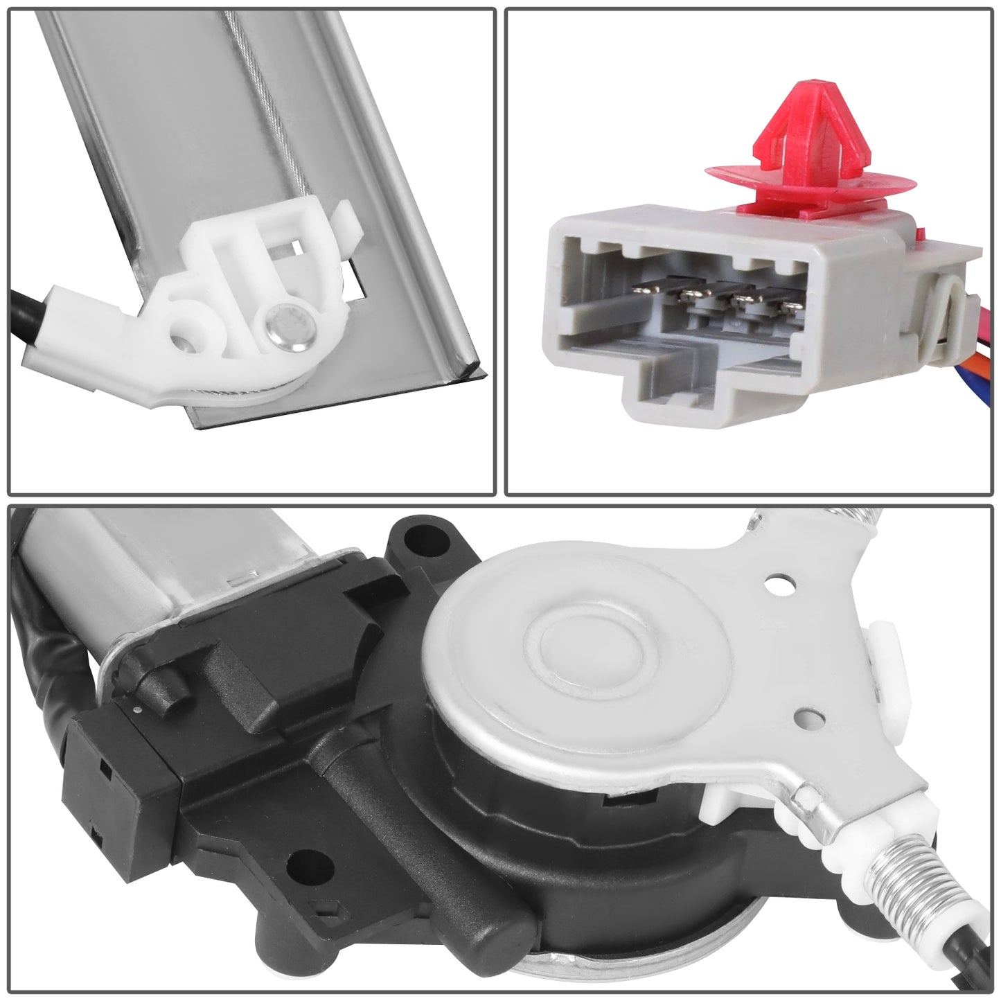 REGULADOR DE VENTANA WINDOW MOTORS & REGULATORS - HONDA ACCORD 1998-2002 - SEDAN - METALLIC - BARE STEEL / PLASTIC