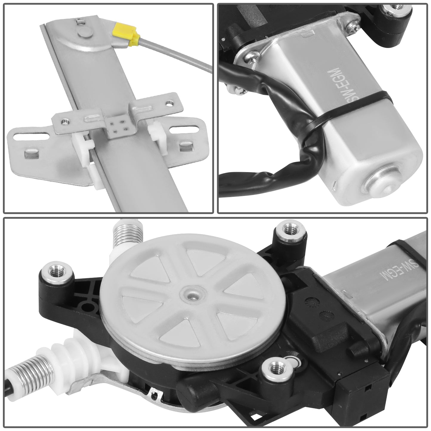 REGULADOR DE VENTANA WINDOW MOTORS & REGULATORS - HONDA ACCORD 1998-2002 - SEDAN - METALLIC - BARE STEEL / PLASTIC