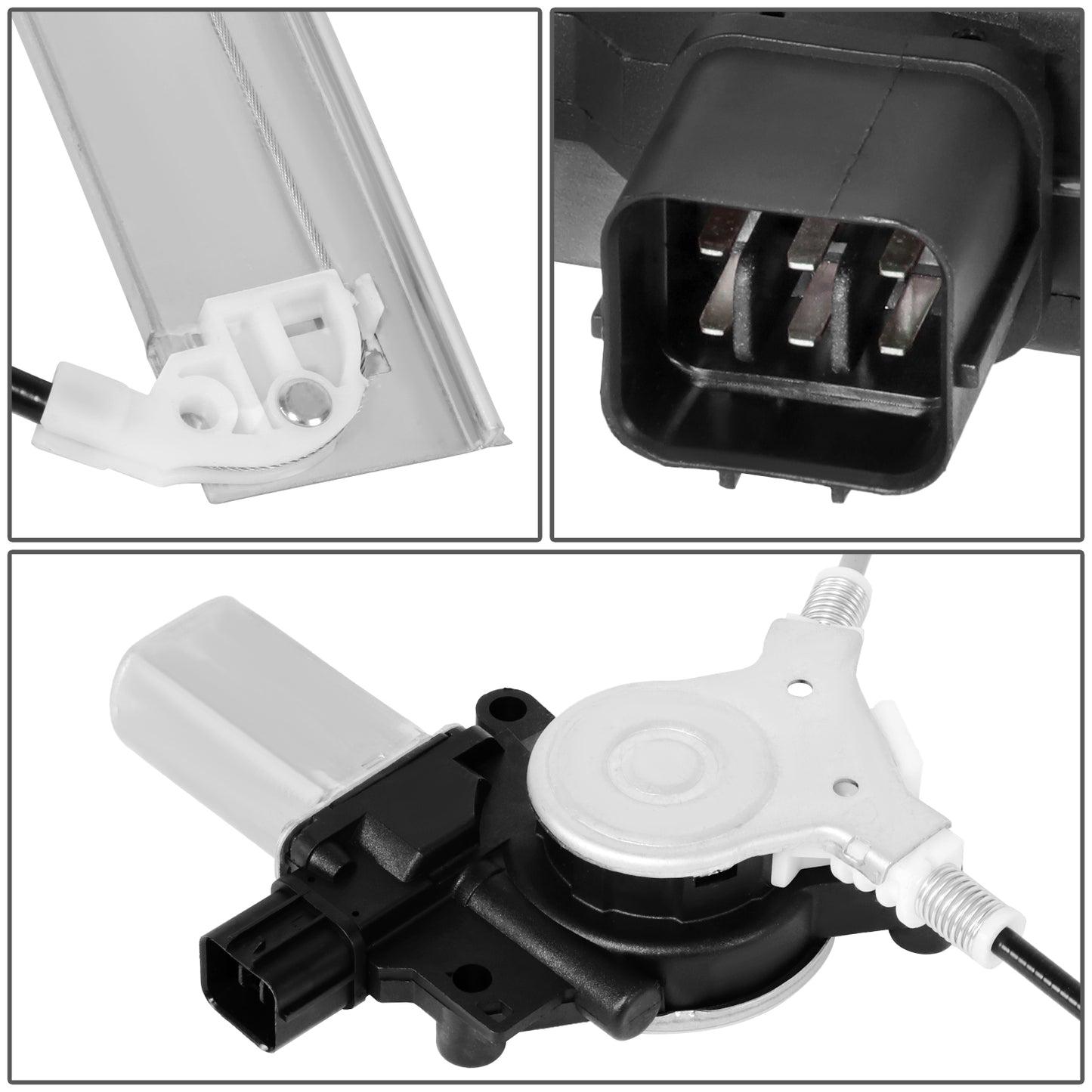 REGULADOR DE VENTANA WINDOW MOTORS & REGULATORS - HONDA ACCORD 2003-2007 - SEDAN - METALLIC - BARE STEEL / PLASTIC