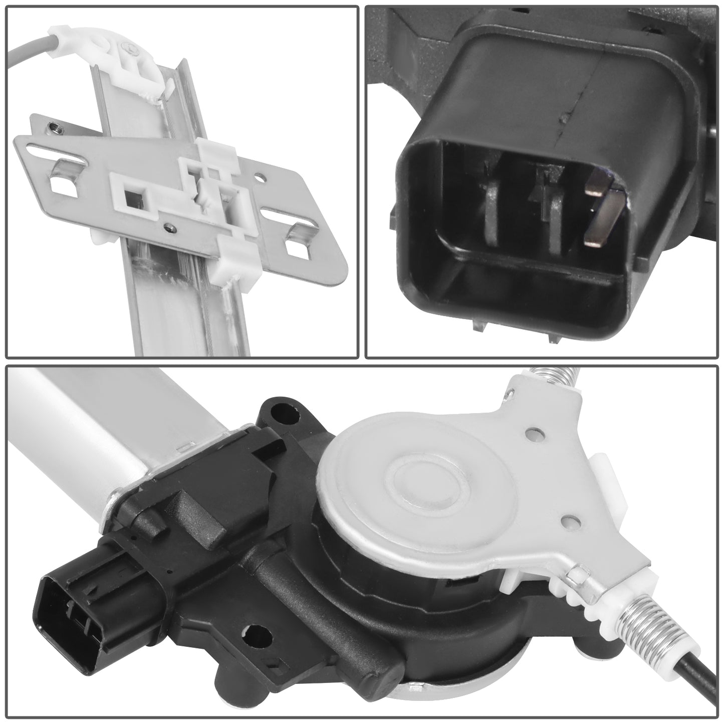 REGULADOR DE VENTANA WINDOW MOTORS & REGULATORS - HONDA ACCORD 2003-2007 - SEDAN - METALLIC - BARE STEEL / PLASTIC