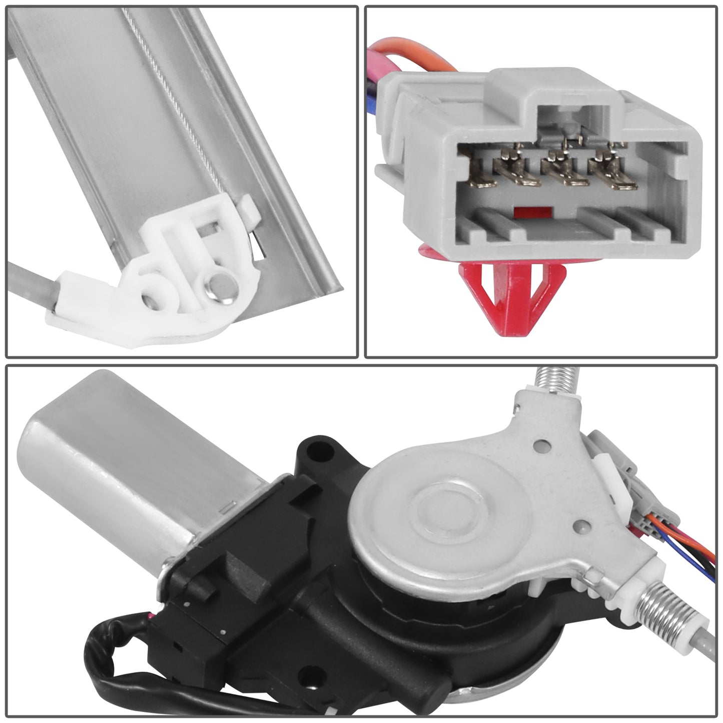 REGULADOR DE VENTANA WINDOW MOTORS & REGULATORS - HONDA CIVIC 2001-2005 - SEDAN - METALLIC - BARE STEEL / PLASTIC