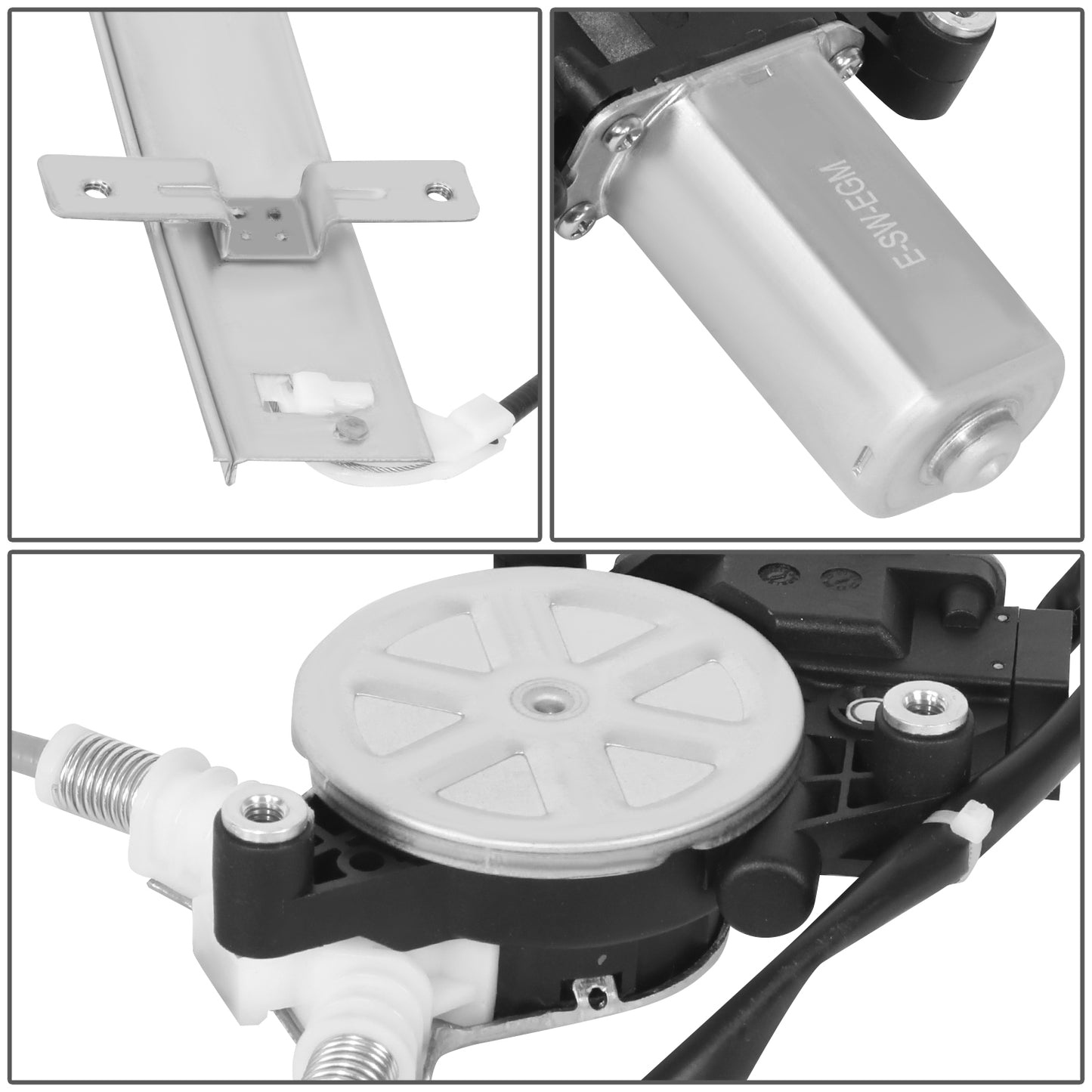 REGULADOR DE VENTANA WINDOW MOTORS & REGULATORS - HONDA CIVIC 2001-2005 - COUPE - METALLIC - BARE STEEL / PLASTIC