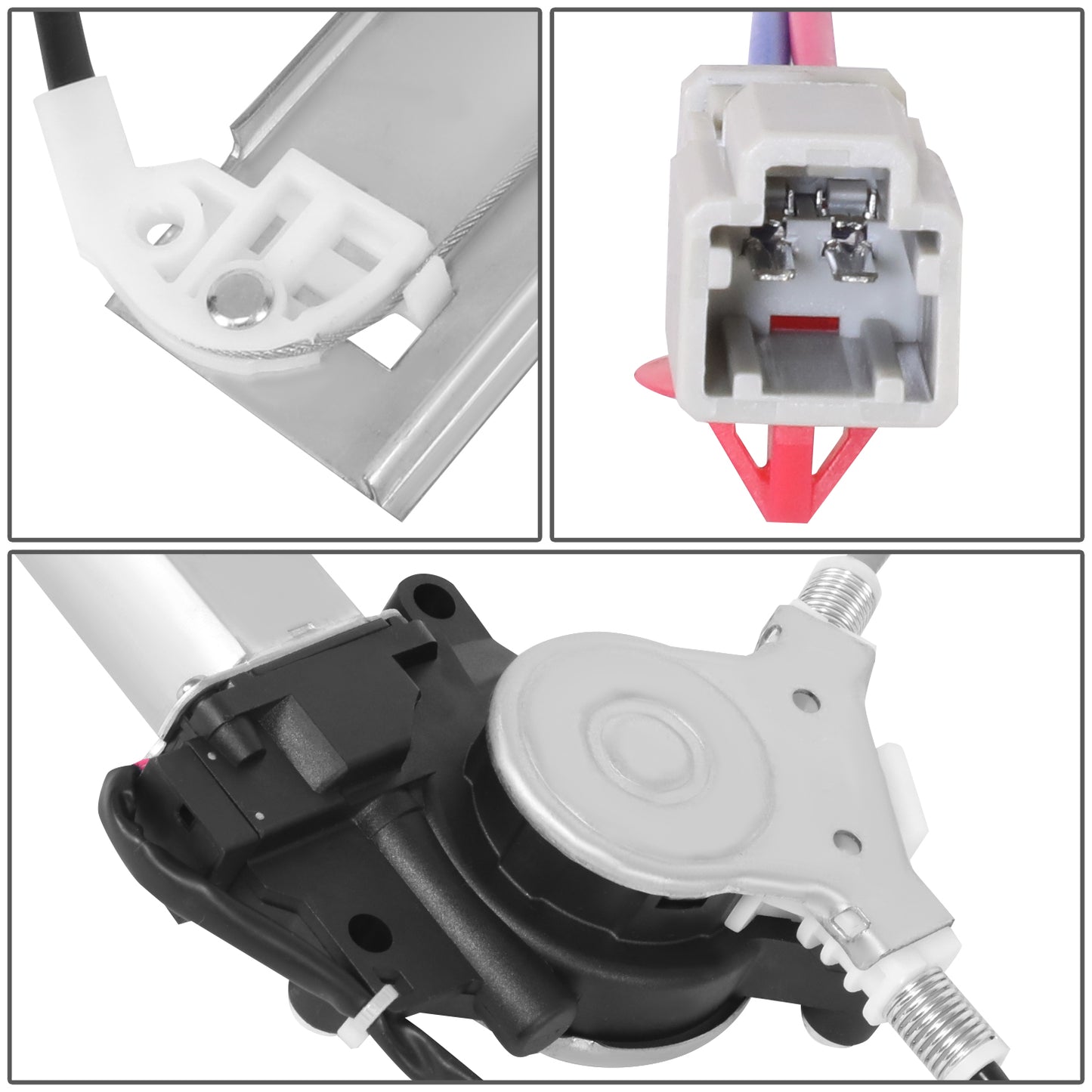 REGULADOR DE VENTANA WINDOW MOTORS & REGULATORS - HONDA CIVIC 2001-2005 - SEDAN - METALLIC - BARE STEEL / PLASTIC