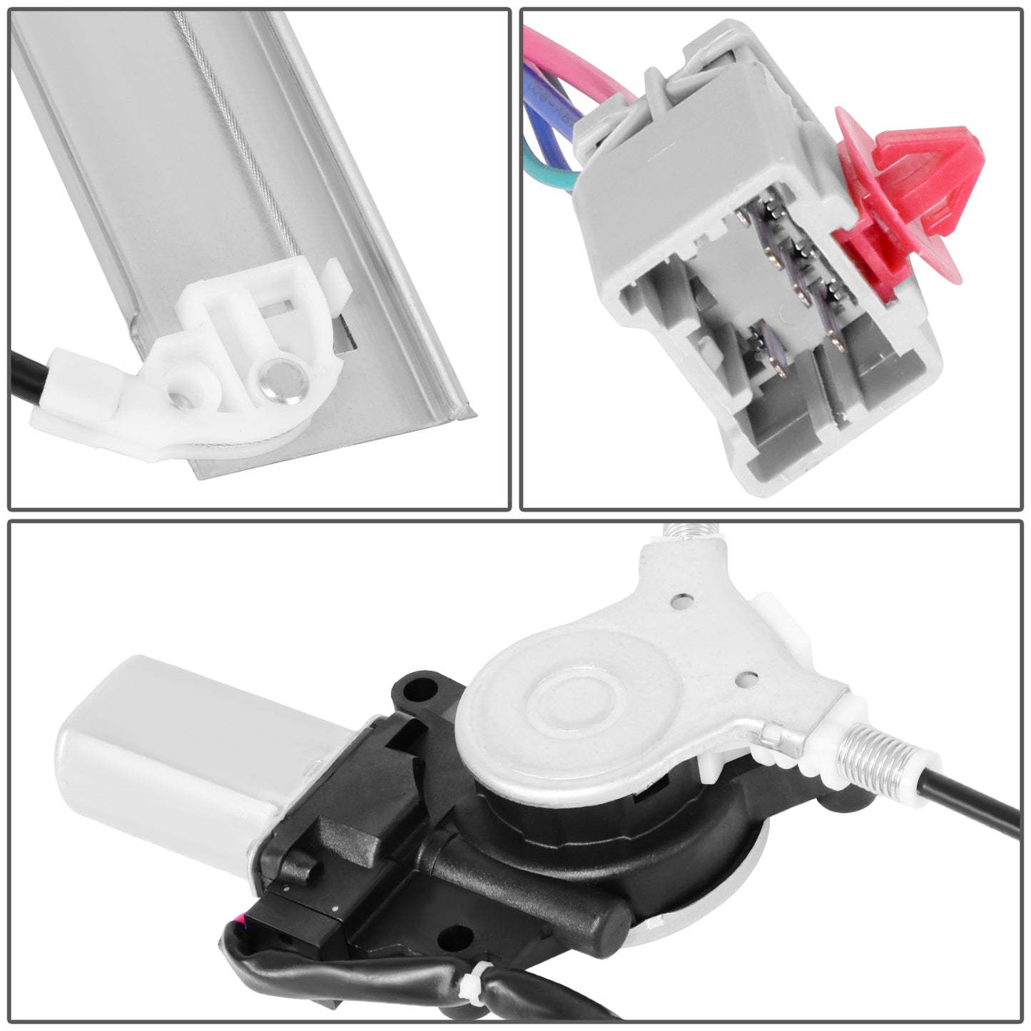 REGULADOR DE VENTANA WINDOW MOTORS & REGULATORS - HONDA PILOT 2003-2008 - METALLIC - BARE STEEL / PLASTIC
