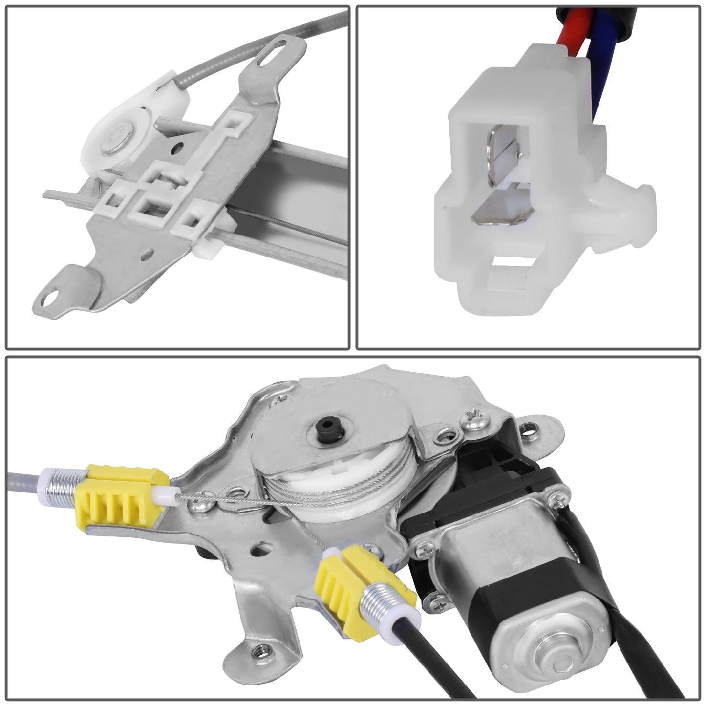 REGULADOR DE VENTANA WINDOW MOTORS & REGULATORS - MITSUBISHI LANCER 2002-2003 - METALLIC - BARE STEEL / PLASTIC