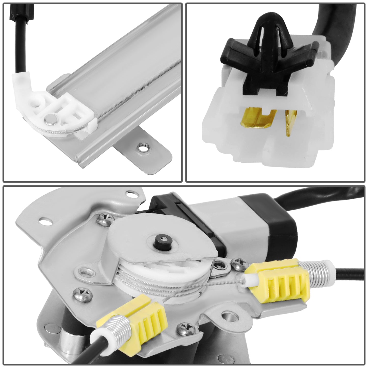 REGULADOR DE VENTANA WINDOW MOTORS & REGULATORS - MITSUBISHI GALANT 1999-2003 - METALLIC - BARE STEEL / PLASTIC