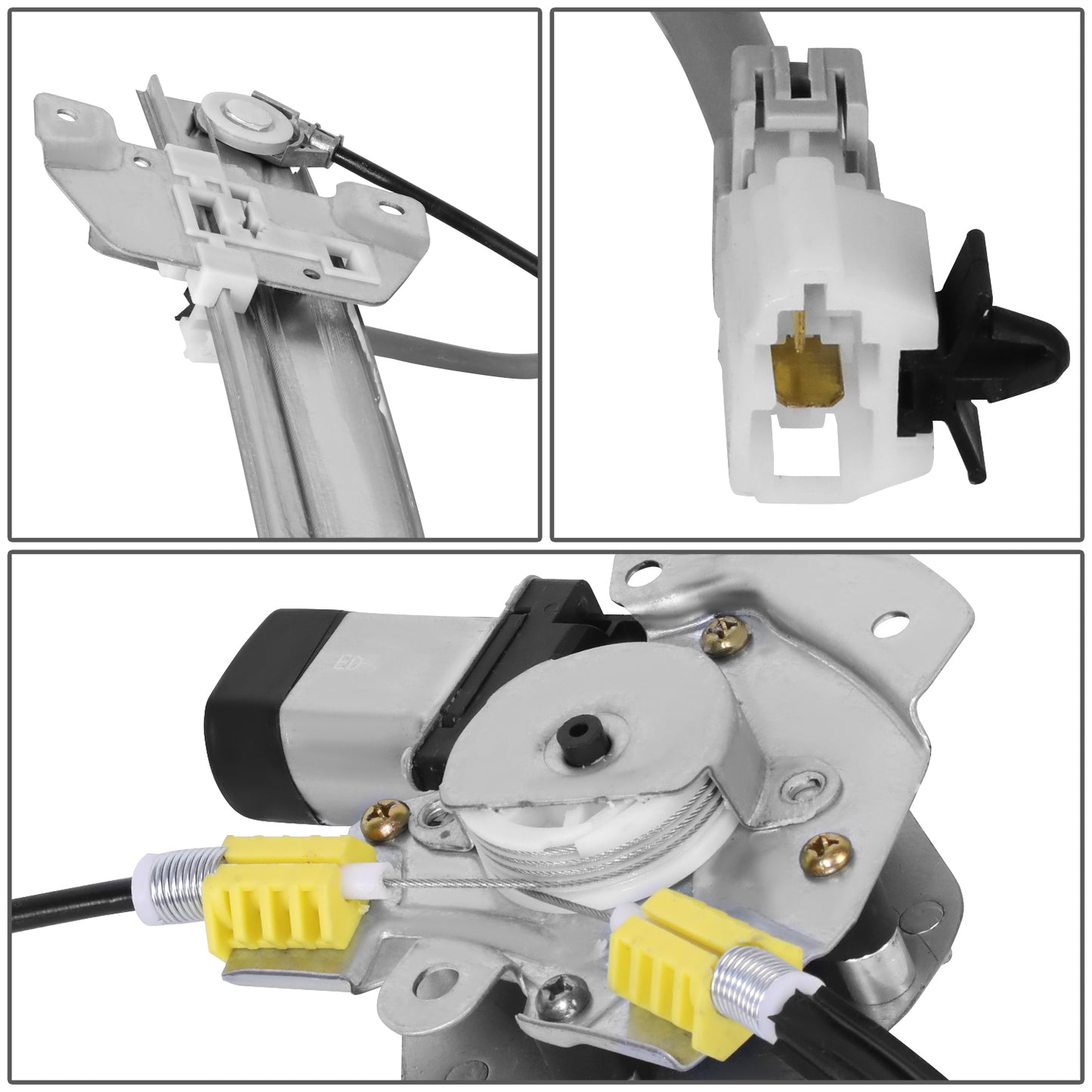 REGULADOR DE VENTANA WINDOW MOTORS & REGULATORS - MITSUBISHI GALANT 1999-2003 - METALLIC - BARE STEEL / PLASTIC