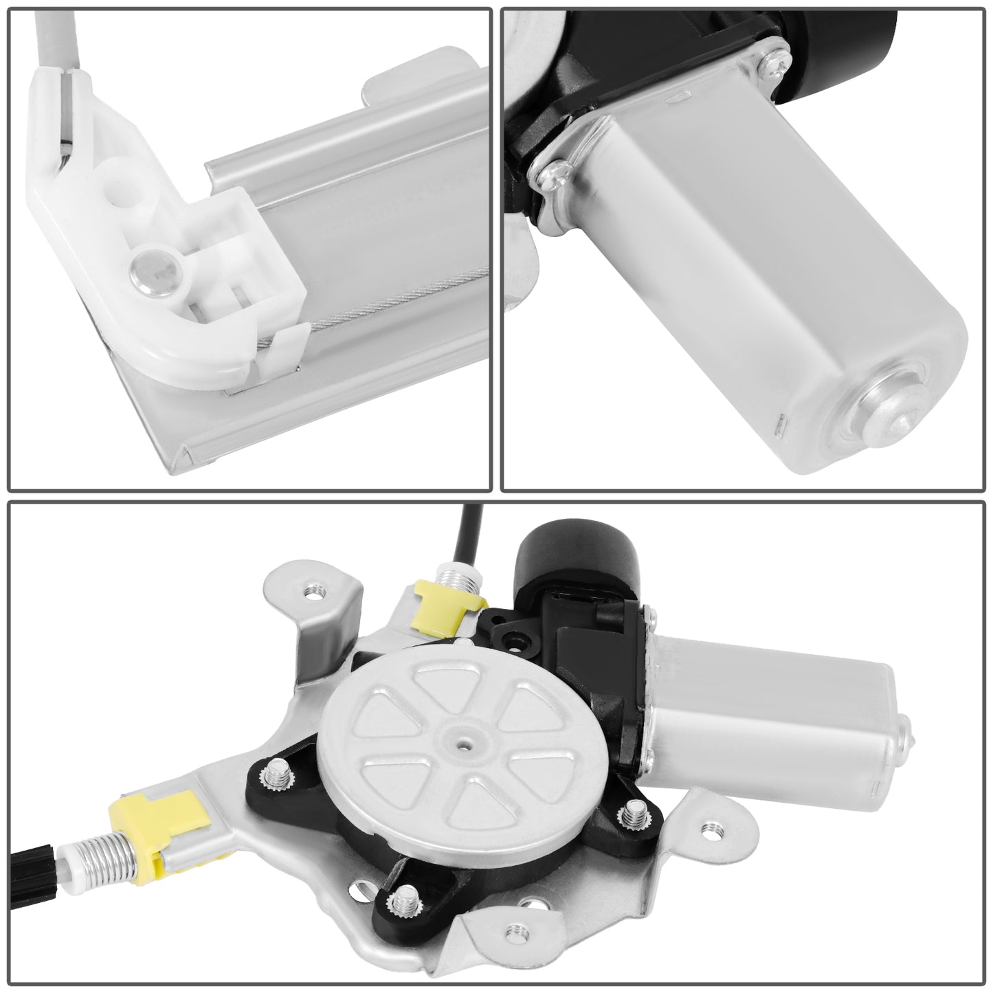 REGULADOR DE VENTANA WINDOW MOTORS & REGULATORS - MITSUBISHI OUTLANDER 2003-2006 - METALLIC - BARE STEEL / PLASTIC
