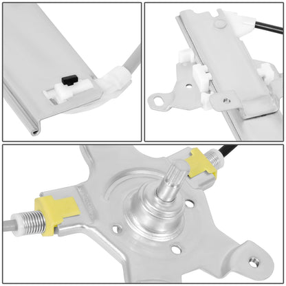 REGULADOR DE VENTANA WINDOW MOTORS & REGULATORS - NISSAN SENTRA 1991-1994 / NISSAN TSURU 1991-2017 - 4DR - METALLIC - BARE STEEL / PLASTIC