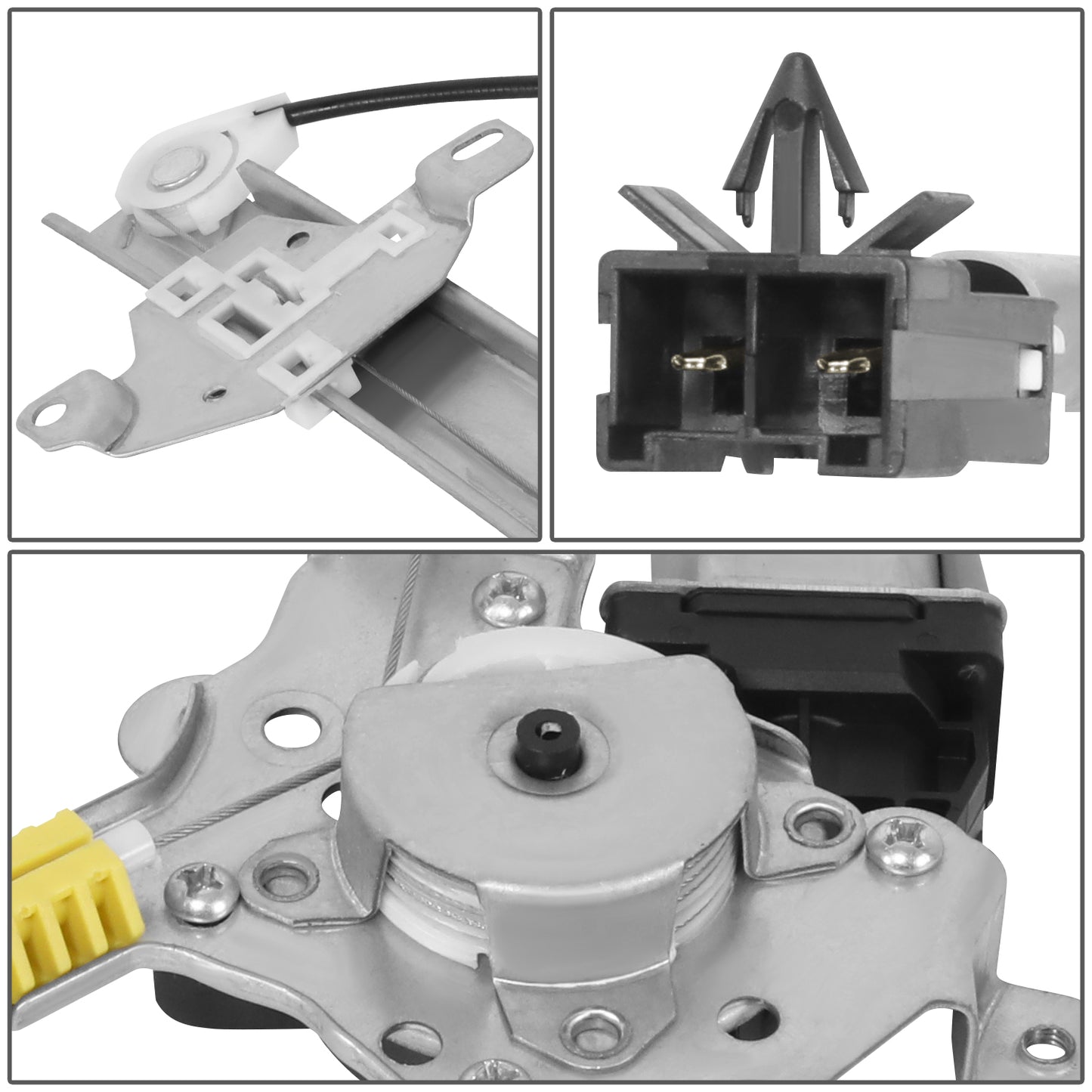 REGULADOR DE VENTANA WINDOW MOTORS & REGULATORS - NISSAN SENTRA 2000-2006 - METALLIC - BARE STEEL / PLASTIC