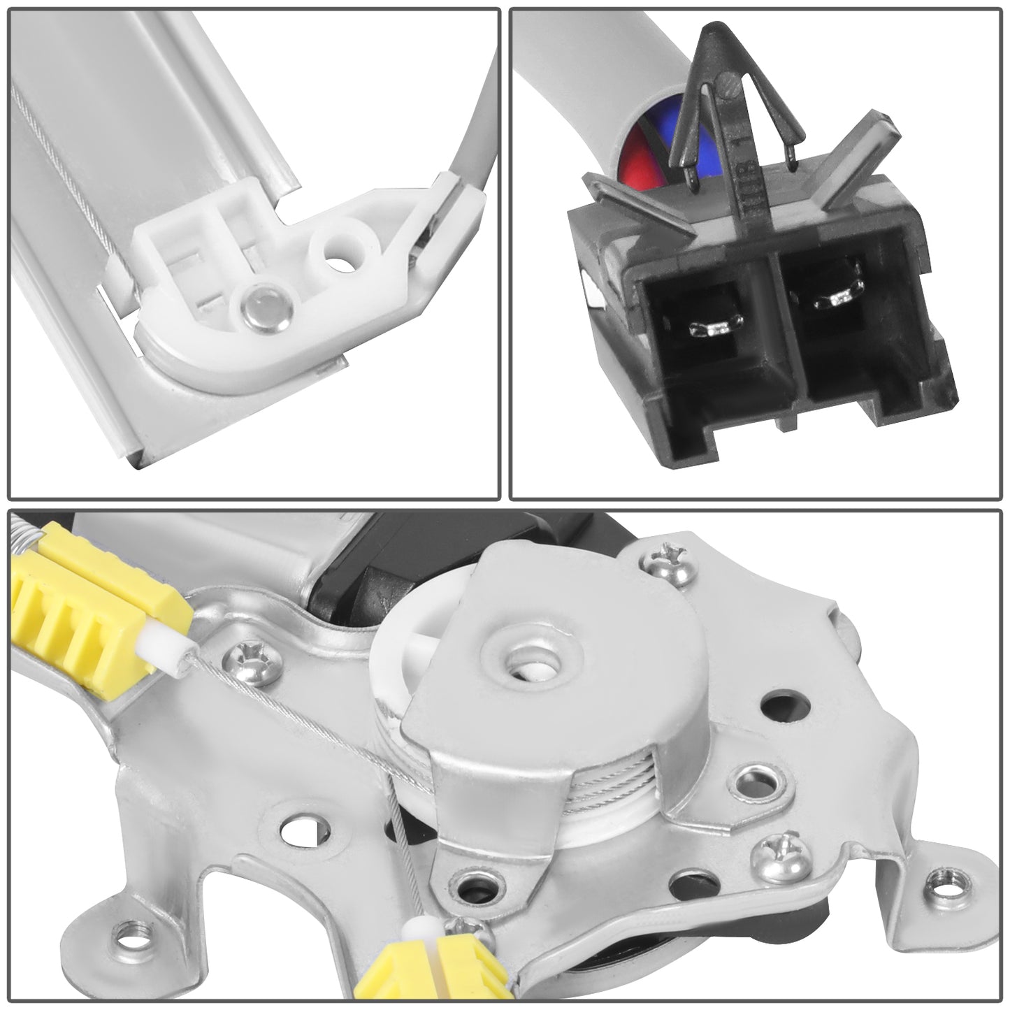 REGULADOR DE VENTANA WINDOW MOTORS & REGULATORS - NISSAN ALTIMA 1998-2001 - METALLIC - BARE STEEL / PLASTIC