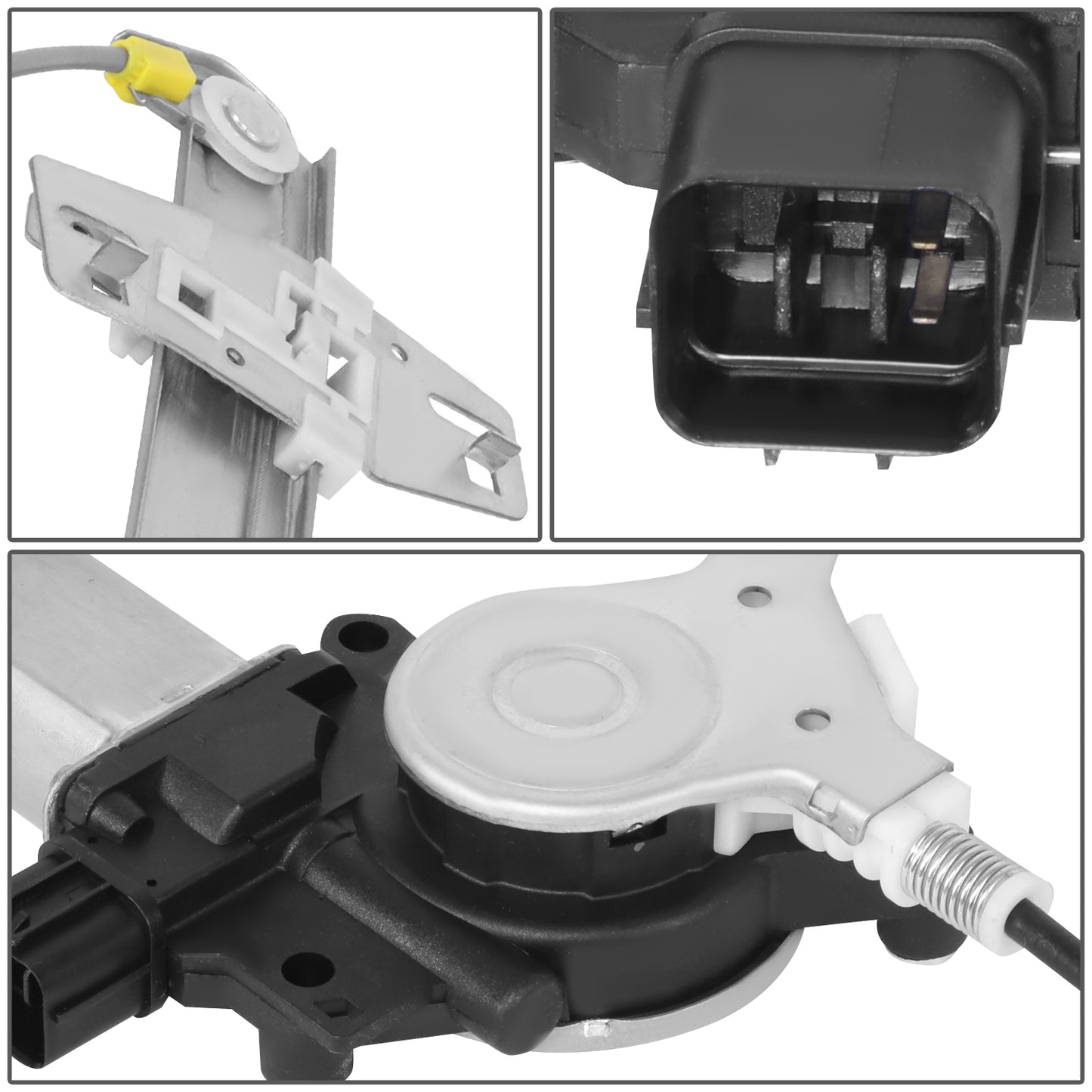 REGULADOR DE VENTANA WINDOW MOTORS & REGULATORS - SUBARU IMPREZA 2008-2011 / SUBARU IMPREZA SPORT 2008-2011 - METALLIC - BARE STEEL / PLASTIC