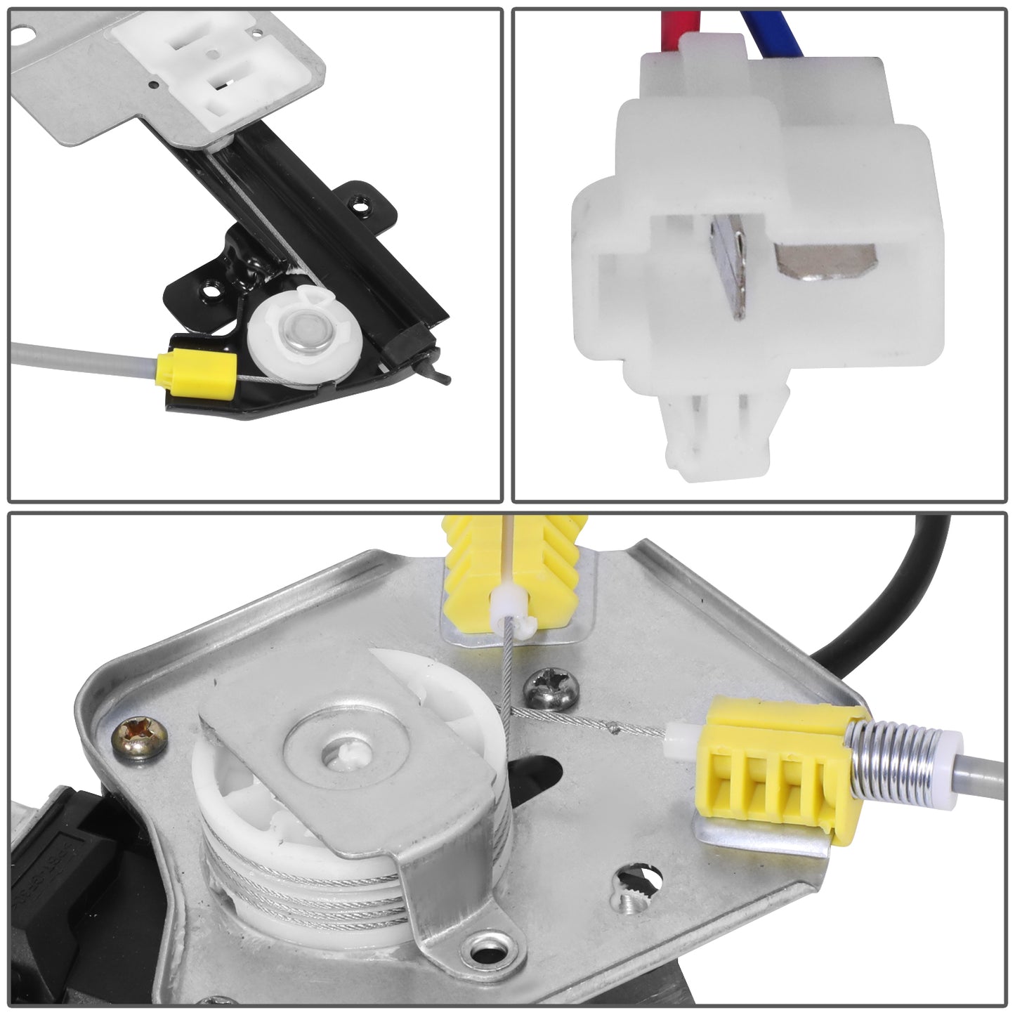 REGULADOR DE VENTANA WINDOW MOTORS & REGULATORS - SUZUKI SIDEKICK 1989-1991 - METALLIC - BARE STEEL / PLASTIC