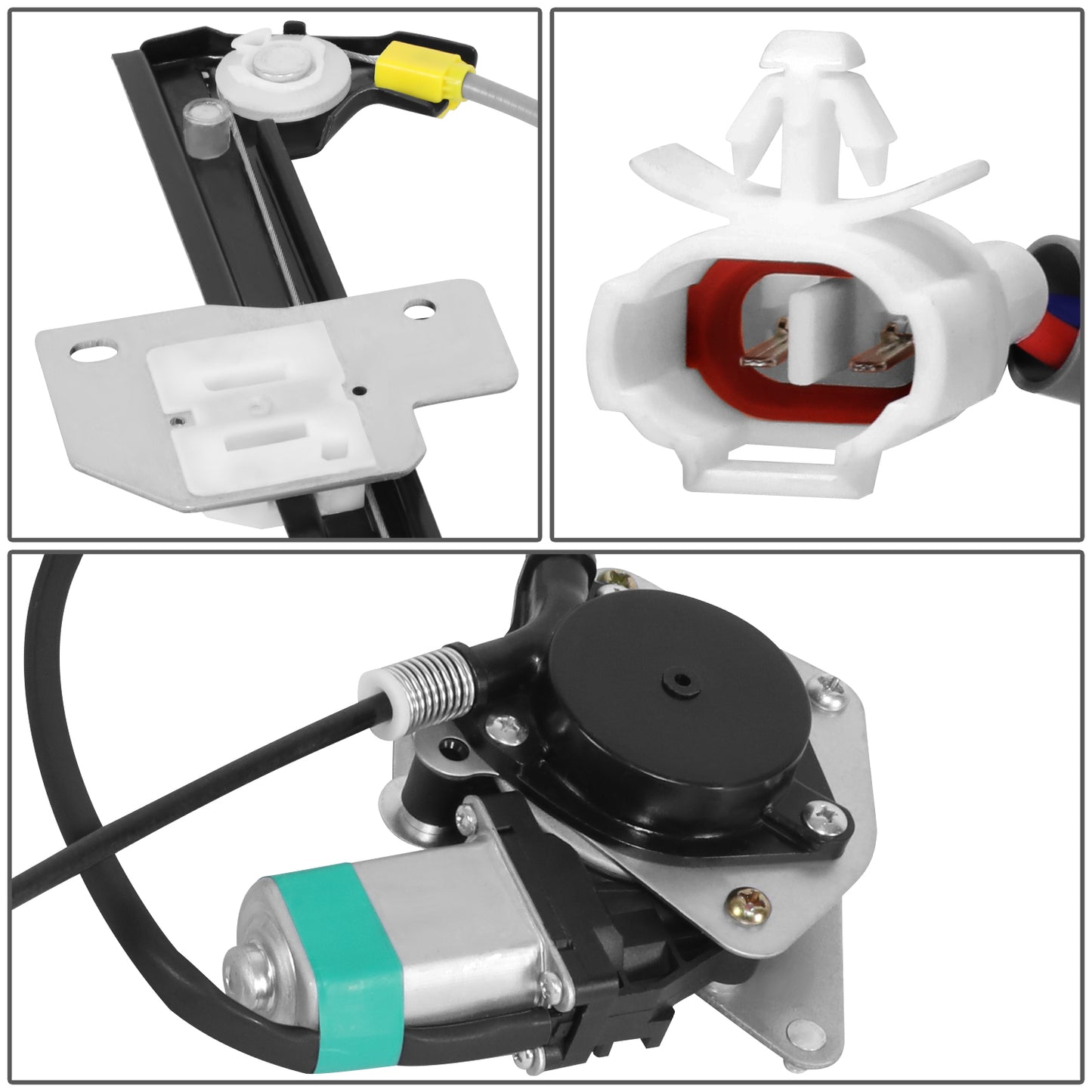 REGULADOR DE VENTANA WINDOW MOTORS & REGULATORS - CHEVROLET TRACKER 1999-2004 / SUZUKI GRAND VITARA 1999-2005 / SUZUKI XL-7 2002-2006 - METALLIC - BARE STEEL / PLASTIC