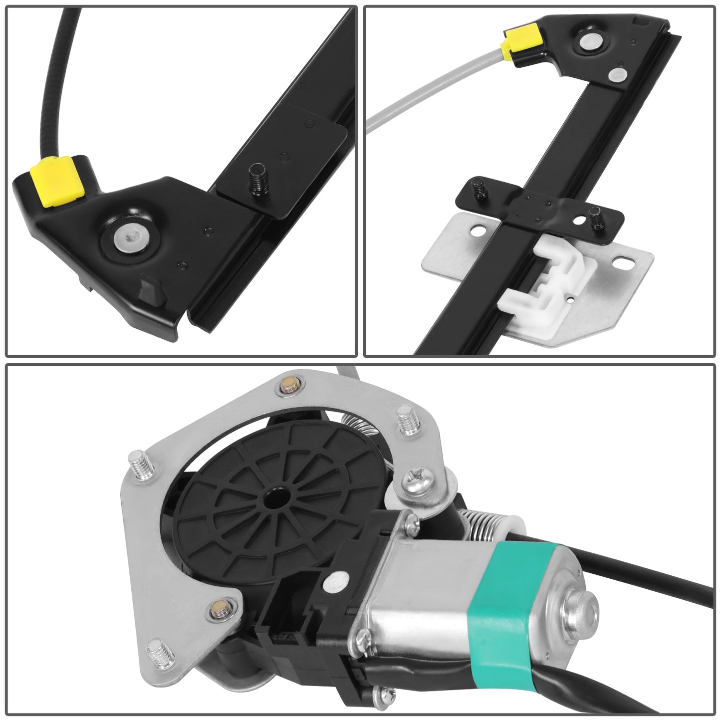 REGULADOR DE VENTANA WINDOW MOTORS & REGULATORS - CHEVROLET TRACKER 1999-2004 / SUZUKI GRAND VITARA 1999-2005 / SUZUKI XL-7 2002-2006 - METALLIC - BARE STEEL / PLASTIC