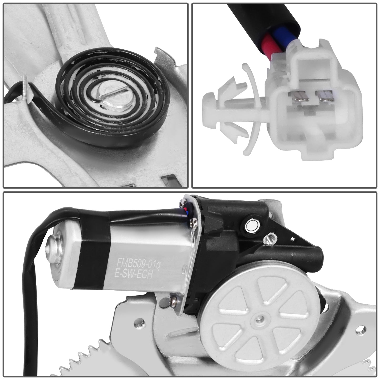 REGULADOR DE VENTANA WINDOW MOTORS & REGULATORS - TOYOTA COROLLA 1998-2002 - METALLIC - BARE STEEL / PLASTIC