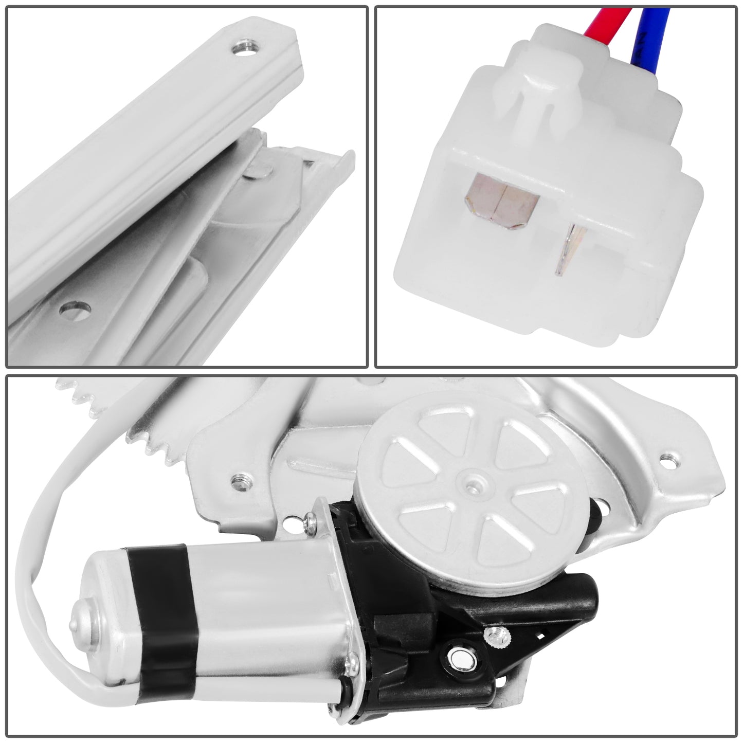 REGULADOR DE VENTANA WINDOW MOTORS & REGULATORS - LEXUS LX450 1996-1997 / TOYOTA LAND CRUISER 1991-1997 - METALLIC - BARE STEEL / PLASTIC