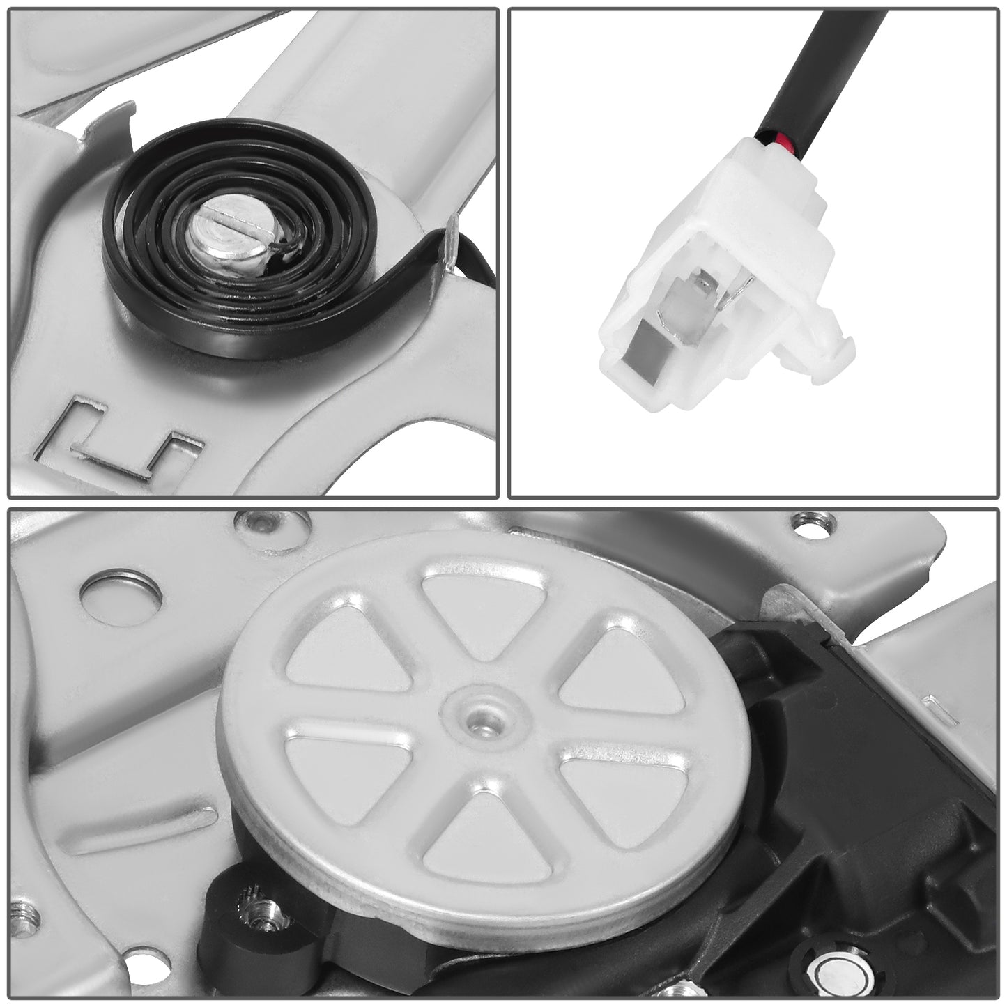 REGULADOR DE VENTANA WINDOW MOTORS & REGULATORS - LEXUS LX450 1996-1997 / TOYOTA LAND CRUISER 1991-1997 - METALLIC - BARE STEEL / PLASTIC