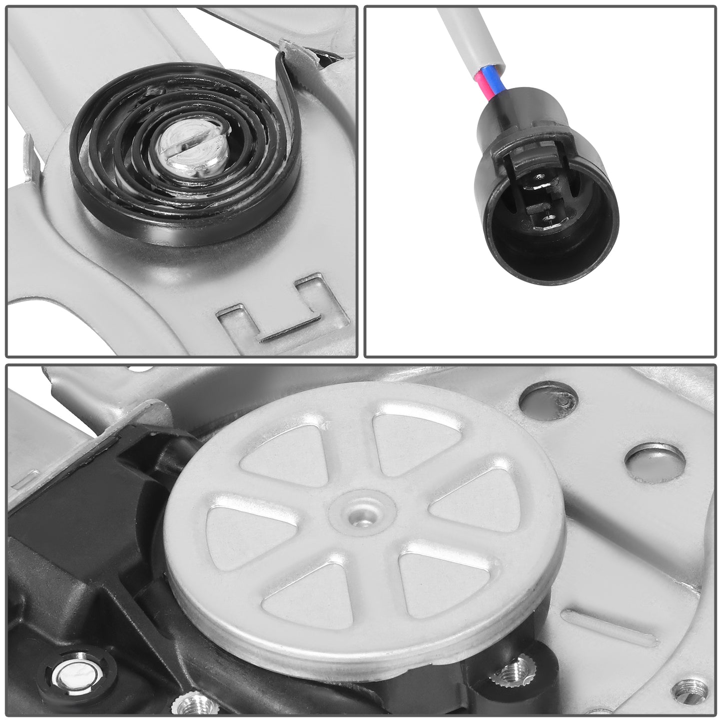 REGULADOR DE VENTANA WINDOW MOTORS & REGULATORS - TOYOTA 4RUNNER 1984-1989 / TOYOTA PICKUP 1984-1988 - W/ VENT WINDOW - METALLIC - BARE STEEL / PLASTIC