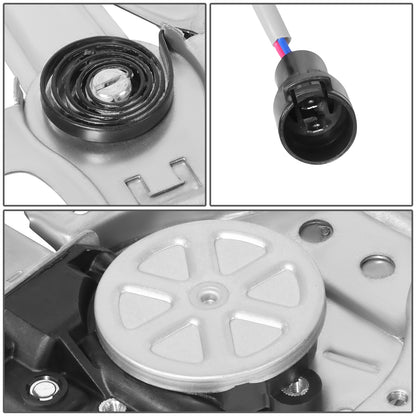 REGULADOR DE VENTANA WINDOW MOTORS & REGULATORS - TOYOTA 4RUNNER 1984-1989 / TOYOTA PICKUP 1984-1988 - W/ VENT WINDOW - METALLIC - BARE STEEL / PLASTIC