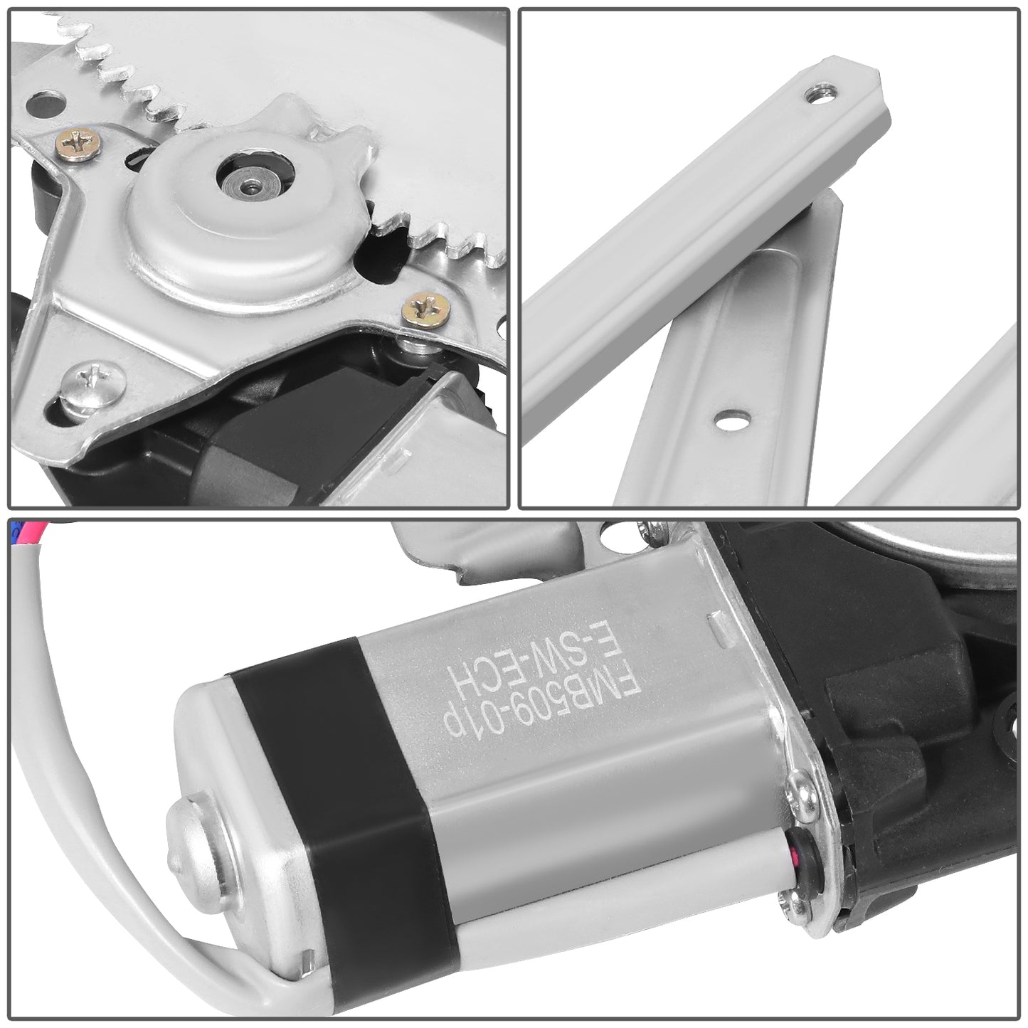 REGULADOR DE VENTANA WINDOW MOTORS & REGULATORS - TOYOTA 4RUNNER 1984-1989 / TOYOTA PICKUP 1984-1988 - W/ VENT WINDOW - METALLIC - BARE STEEL / PLASTIC