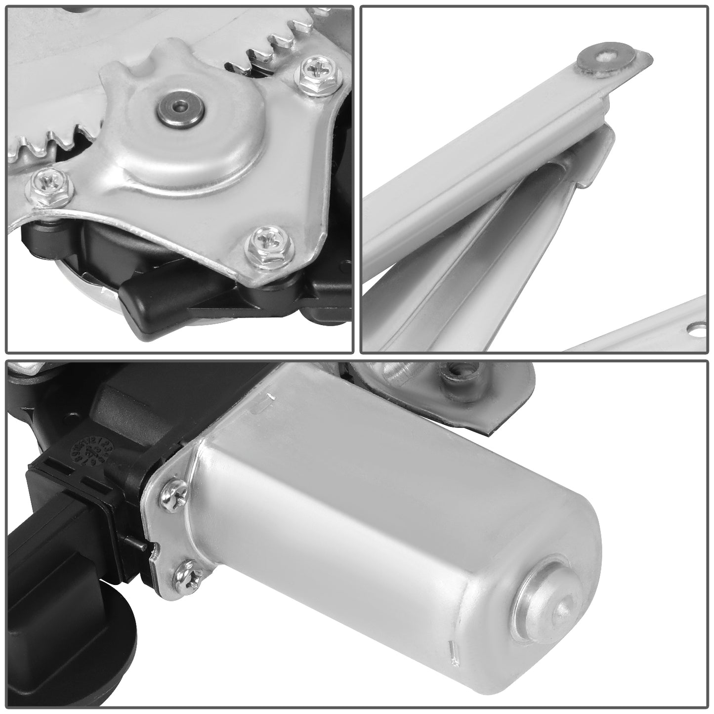 REGULADOR DE VENTANA WINDOW MOTORS & REGULATORS - TOYOTA TACOMA 2005-2015 - FITS REAR RIGHT ON CREW CAB MODELS - METALLIC - BARE STEEL / PLASTIC