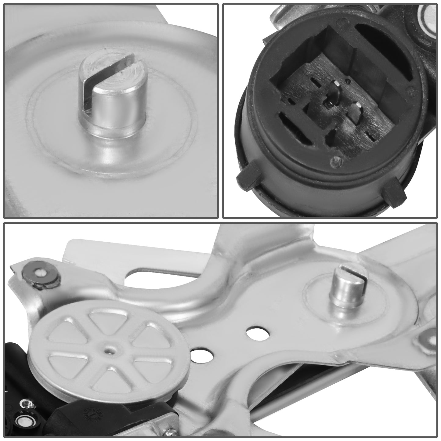 REGULADOR DE VENTANA WINDOW MOTORS & REGULATORS - TOYOTA CAMRY 2002-2006 / W/O AUTO UP - FITS MODELS BUILT IN THE USA - METALLIC - BARE STEEL / PLASTIC