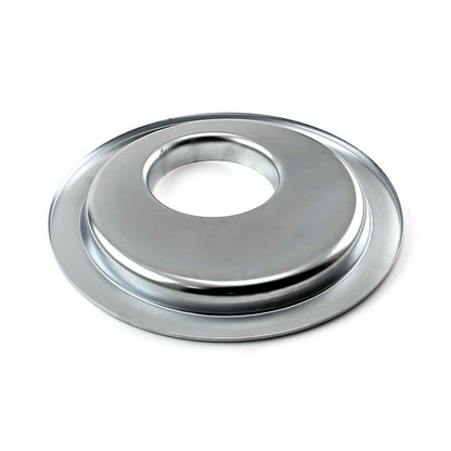 14" Chrome Flat Offset Air Cleaner Base