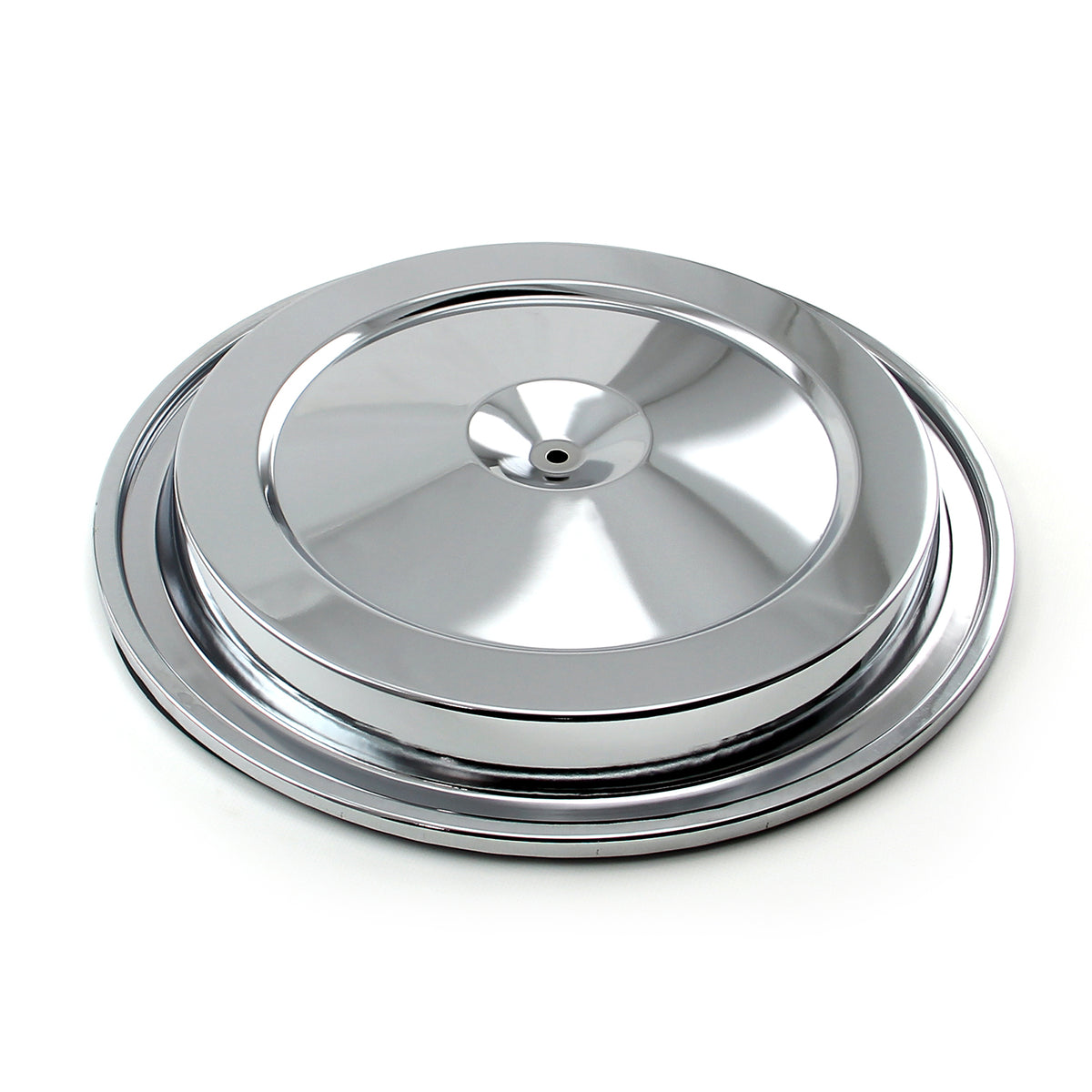 15" (15.375") Round Air Cleaner Top - Chrome