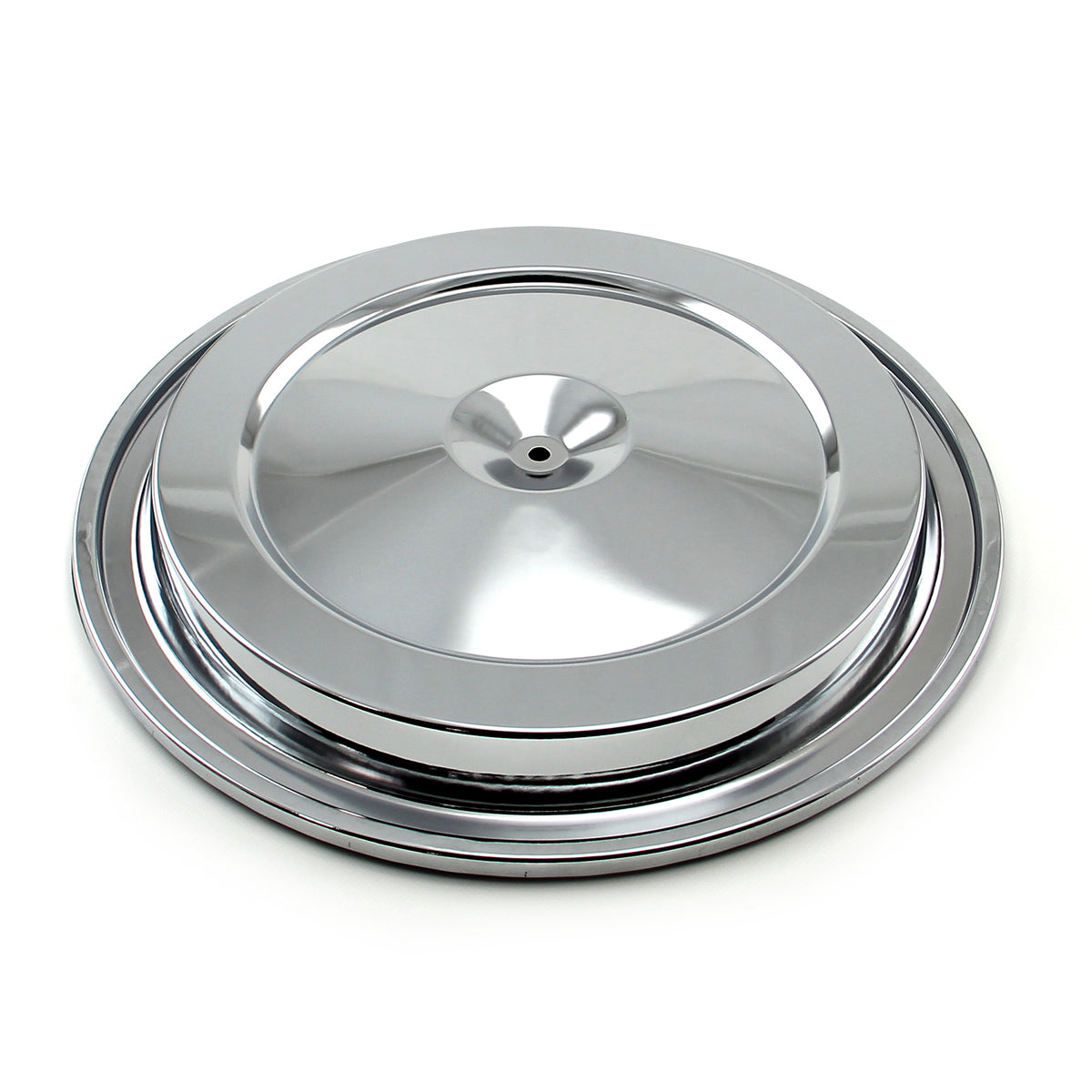 15" (15.375") Round Air Cleaner Top - Chrome
