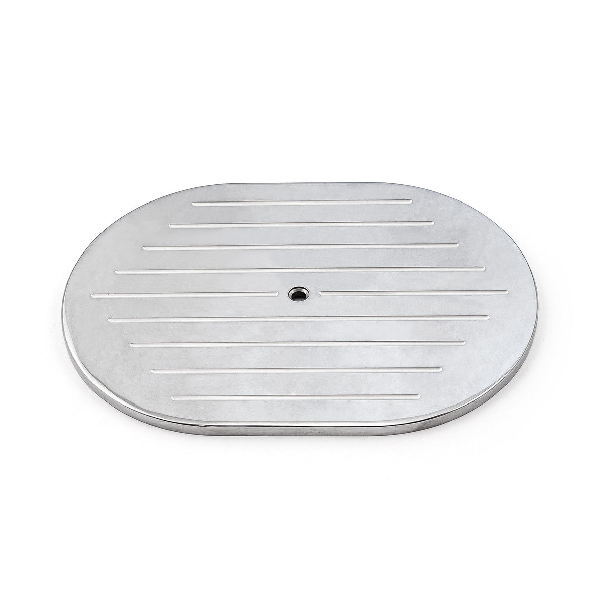 12" Aluminum Oval Ball Milled Air Cleaner Top