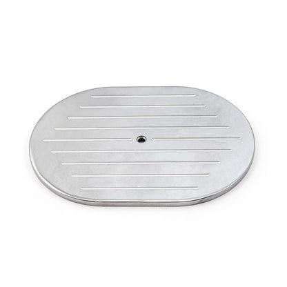 12" Aluminum Oval Ball Milled Air Cleaner Top