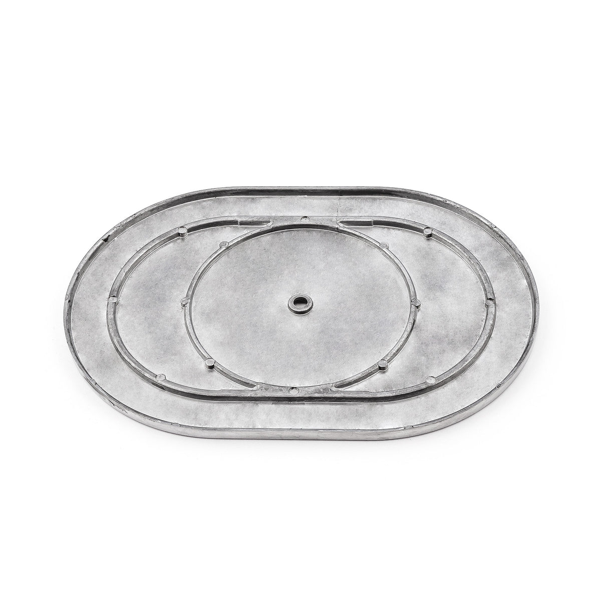 12" Aluminum Oval Ball Milled Air Cleaner Top