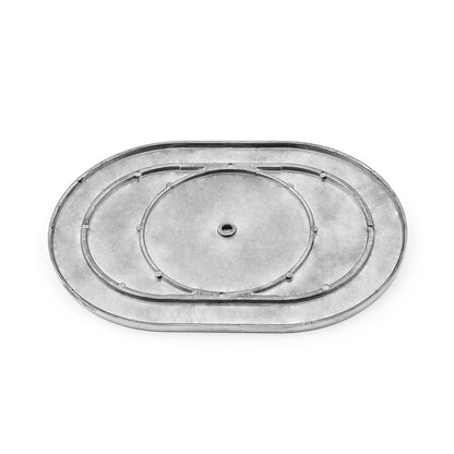 12" Aluminum Oval Ball Milled Air Cleaner Top