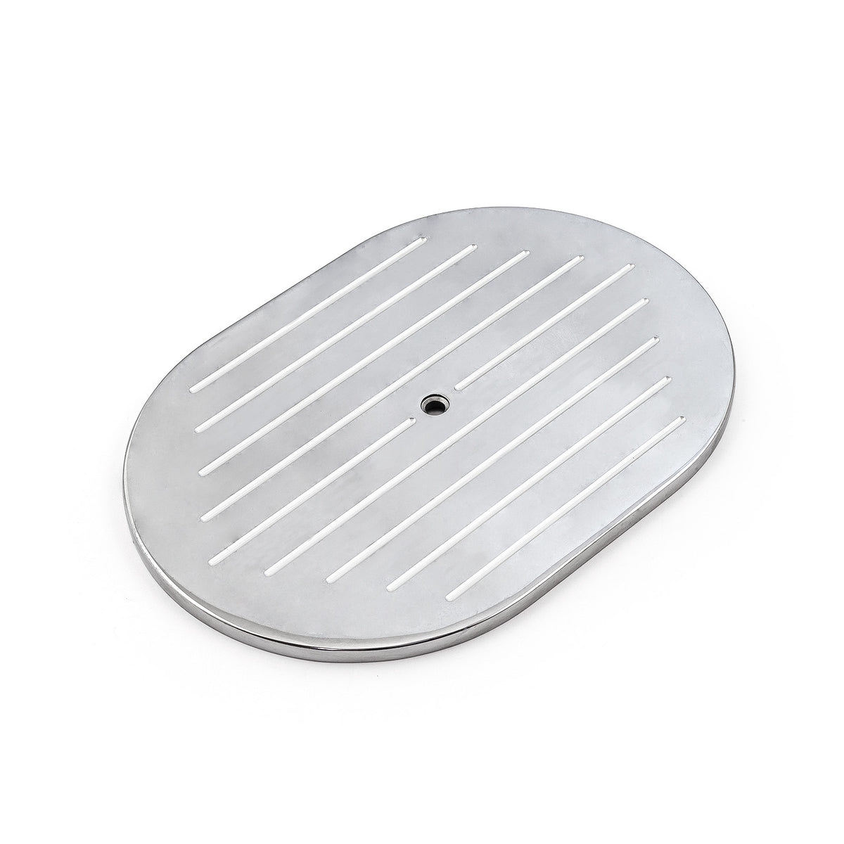 12" Aluminum Oval Ball Milled Air Cleaner Top